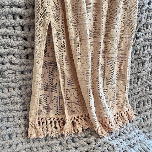 Aerie Patchwork Cream Floral Lace Swim Coverup Skirt Woman's XS - Picture 4 of 10